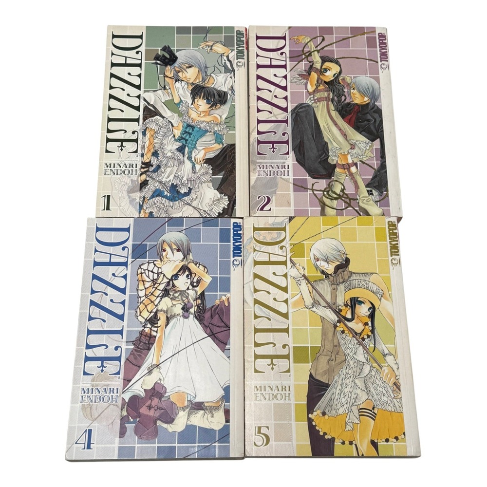 Dazzle Manga‎ Lot 4 Minari Endoh Vol 1 2 4 5 Book PB Tokyopop Teen